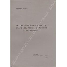 La concezione della dottrina dello Stato nel pensiero italiano contemporaneo - Giovanni Gabrielli - copertina