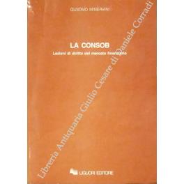 La consob. Lezioni di diritto del mercato finanziario - copertina
