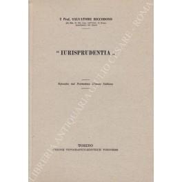 Iurisprudentia". Estratto dal Novissimo Digesto Italiano" - Salvatore Riccobono - copertina