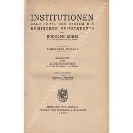 Institutionen geschichte und system des romischen privatrechts - copertina