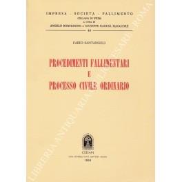 Procedimenti fallimentari e processo civile ordinario - Fabio Santangeli - copertina