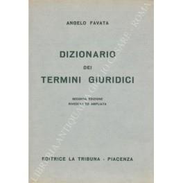 Dizionario dei termini giuridici - Angelo Favata - copertina
