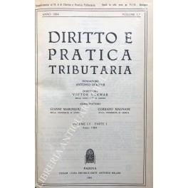 Diritto e Pratica Tributaria. Diretta da Victor Uckmar. Vol. LV - 1984 - copertina