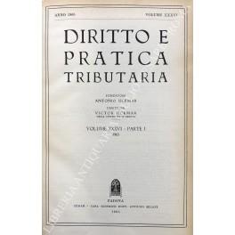 Diritto e Pratica Tributaria. Diretta da Victor Uckmar. Vol. XXXVI - 1965 - copertina