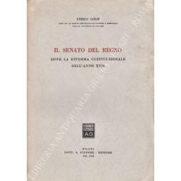 Il Senato del Regno dopo la riforma costituzionale dell'Anno XVII - Enrico Sailis - copertina