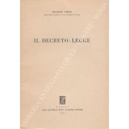 Il decreto legge - Giuseppe Viesti - copertina