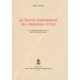 Le nuove disposizioni sul processo civile e il progetto del Senato sul Giudice di Pace - copertina