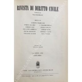 Rivista di diritto civile. Anno XXXVI - 1990 - copertina
