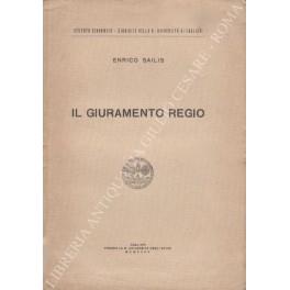 Il giuramento regio - Enrico Sailis - copertina