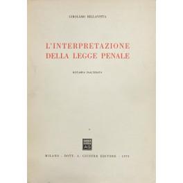 L' interpretazione della legge penale - copertina