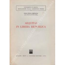 Aequitas in libera republica - Paolo Pinna Parpaglia - copertina