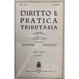 Diritto e Pratica Tributaria. Diretta da Victor Uckmar. Vol. L - 1979 - copertina