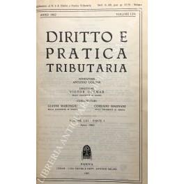 Diritto e Pratica Tributaria. Diretta da Victor Uckmar. Vol. LIII - 1982 - copertina