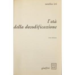 L' età della decodificazione - Natalino Irti - copertina