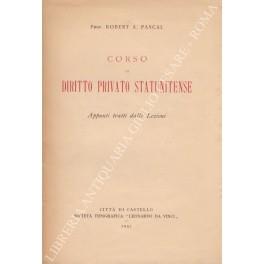 Corso di diritto privato statunitense. Appunti tratti dalle Lezioni - copertina