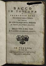 Bacco in Toscana