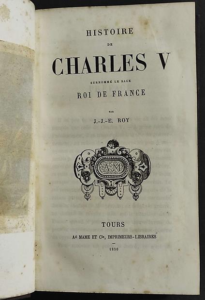 Histoire de Charles V - copertina