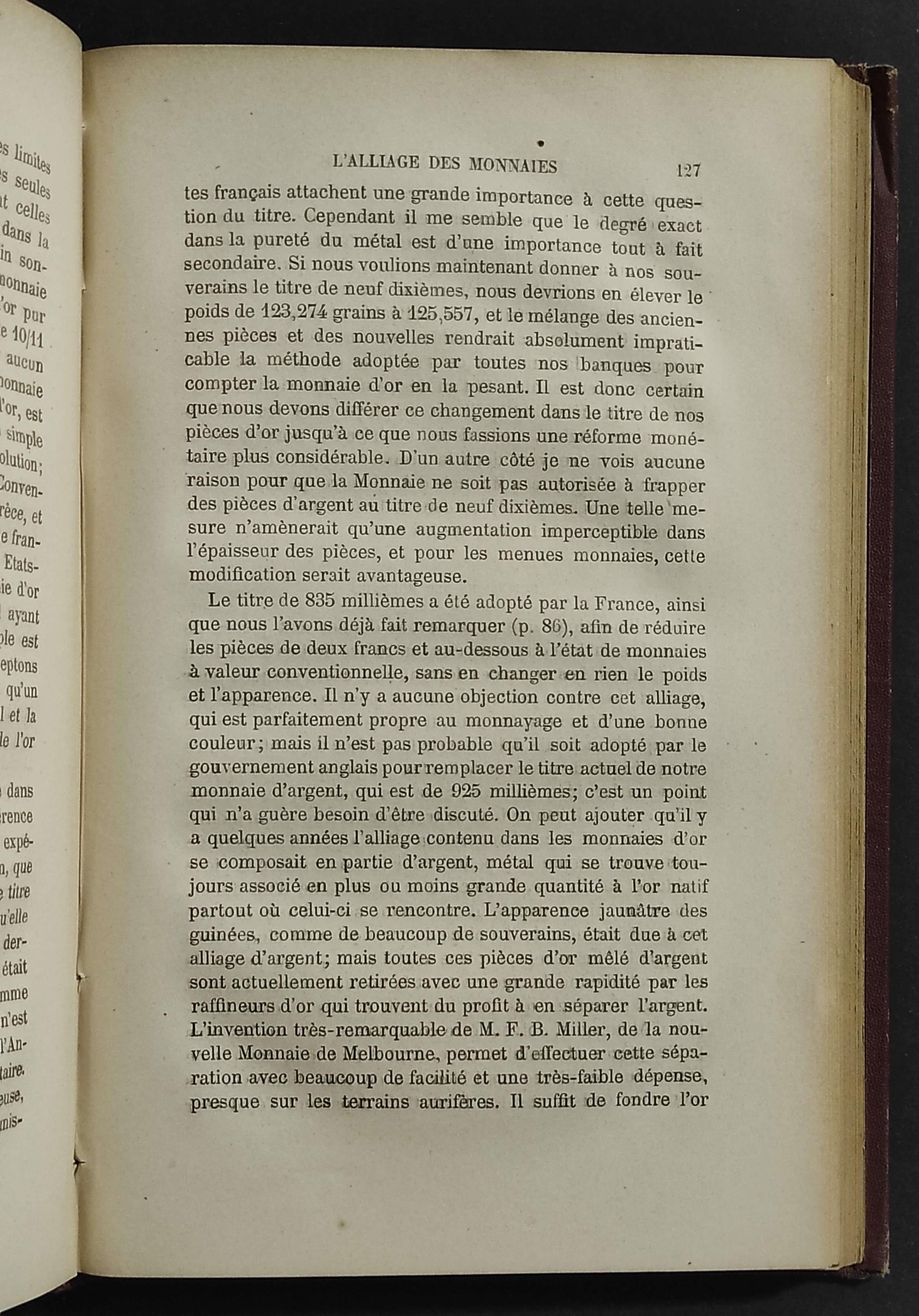 La Monnaie et le Mecanisme ded l'Echange