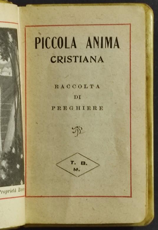 Piccola Anima Cristiana - copertina