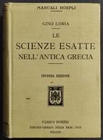 Le Scienze Esatte nell'Antica Grecia