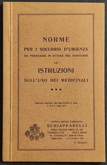 Norme Soccorsi d'Urgenza - copertina