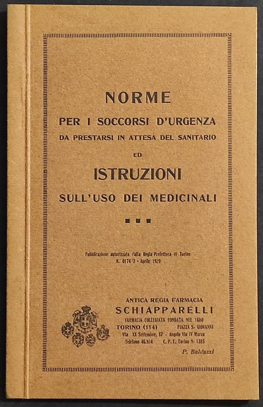 Norme Soccorsi d'Urgenza - copertina