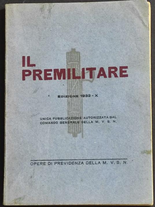Il Premilitare - copertina