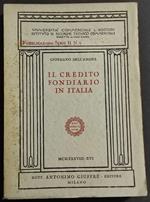 Il Credito Fondiario in Italia