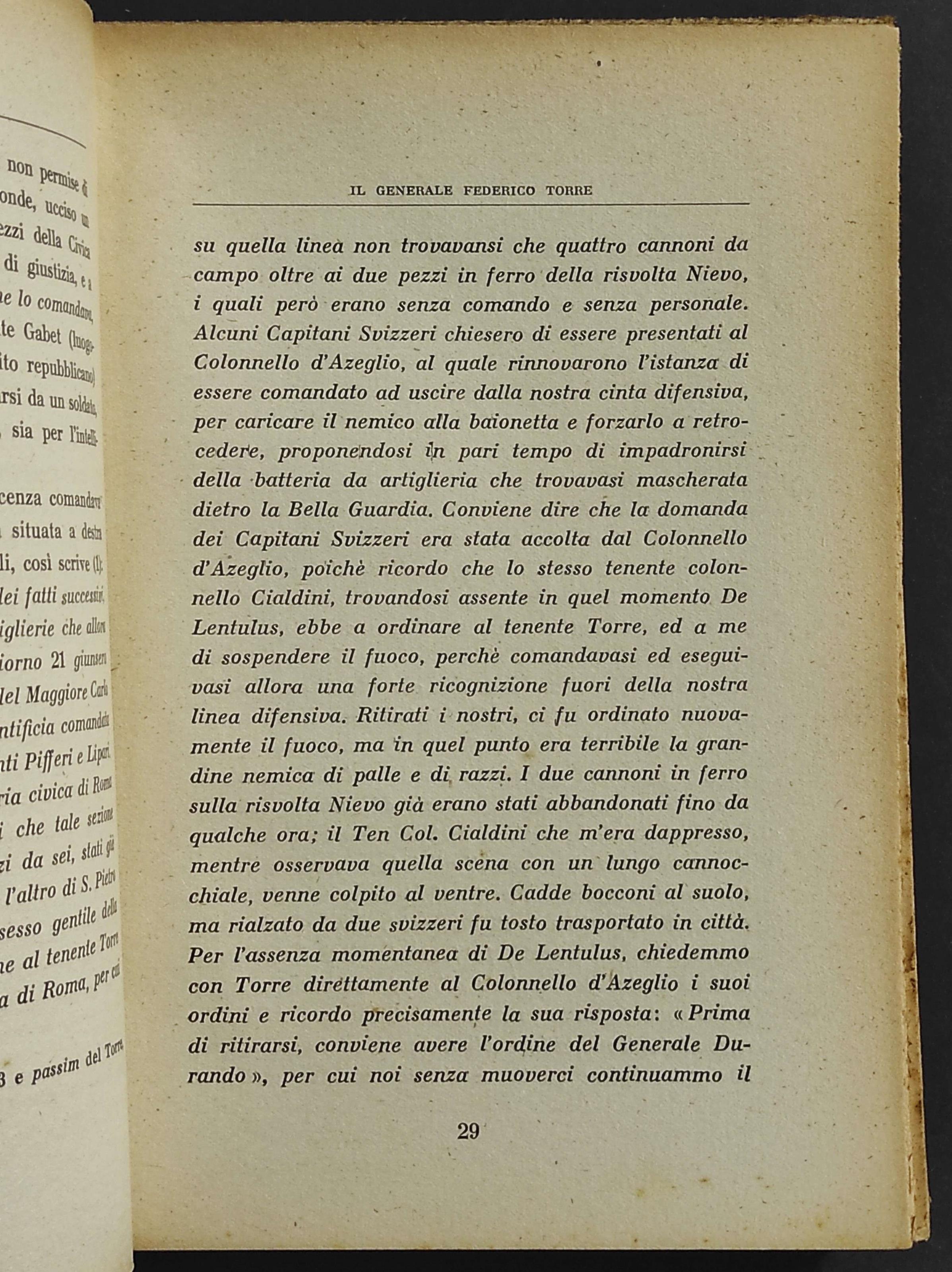 Il Generale Federico Torre