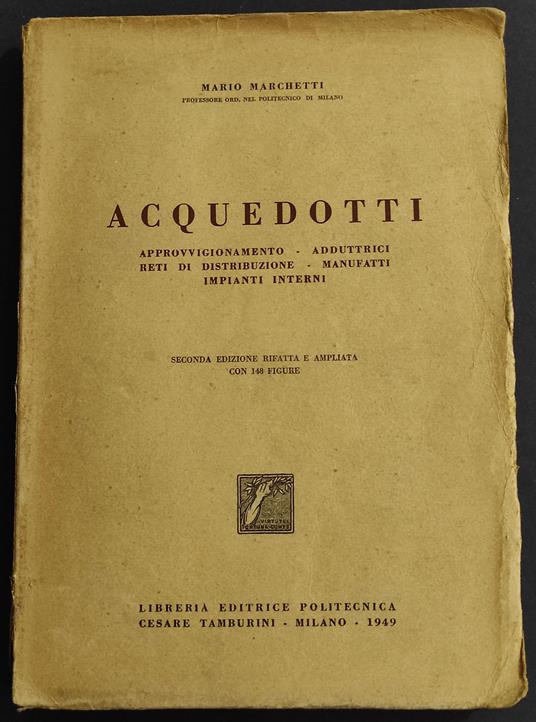 Acquedotti - Mario Marchetti - copertina
