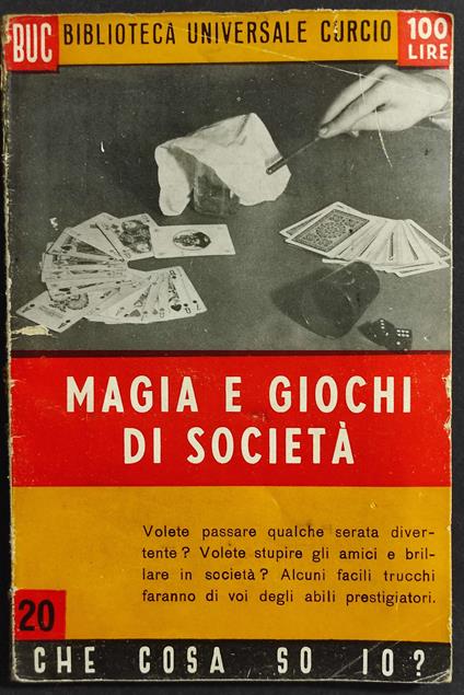 Magia e Giochi di Società - copertina