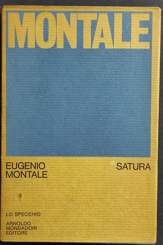 Montale - Eugenio Montale - copertina