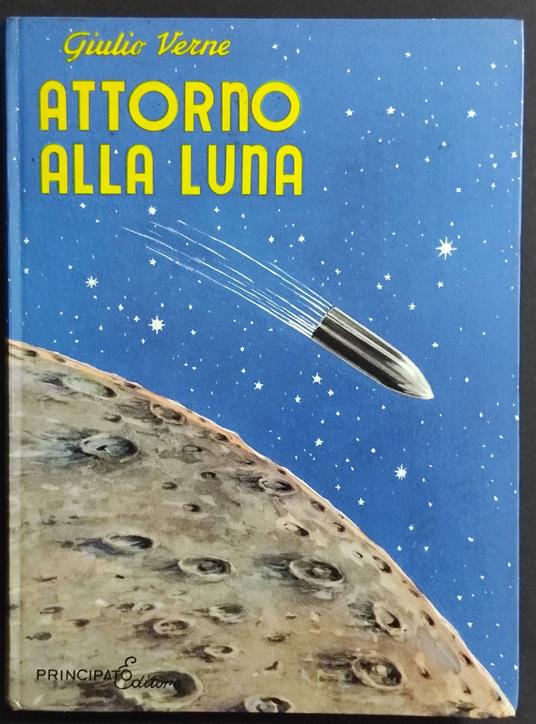 Attorno alla Luna - Jules Verne - copertina