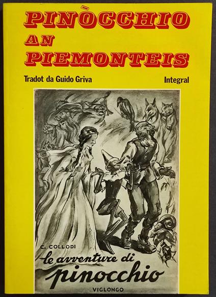 Pinocchio an Piemonteis - Guido Griva - copertina