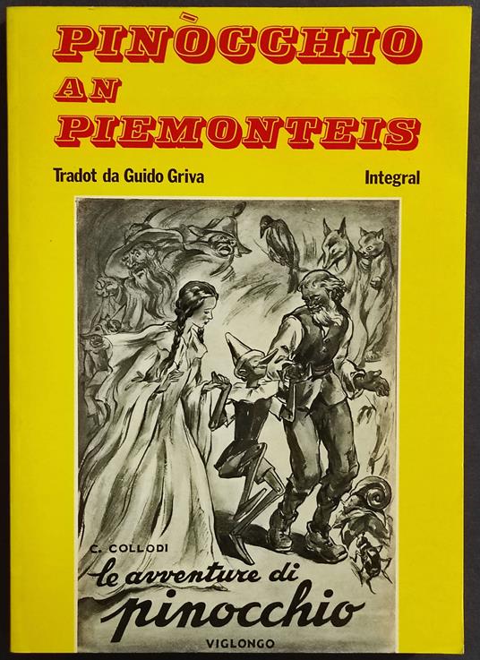 Pinocchio an Piemonteis - Guido Griva - copertina