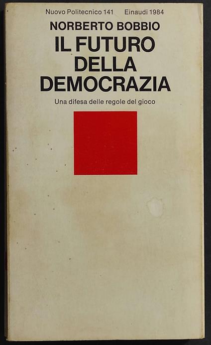 Il Futuro della Democrazia - Norberto Bobbio - copertina