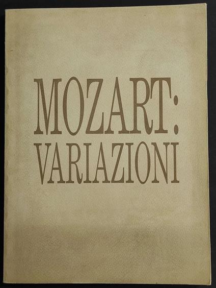 Mozart: Variazioni - copertina