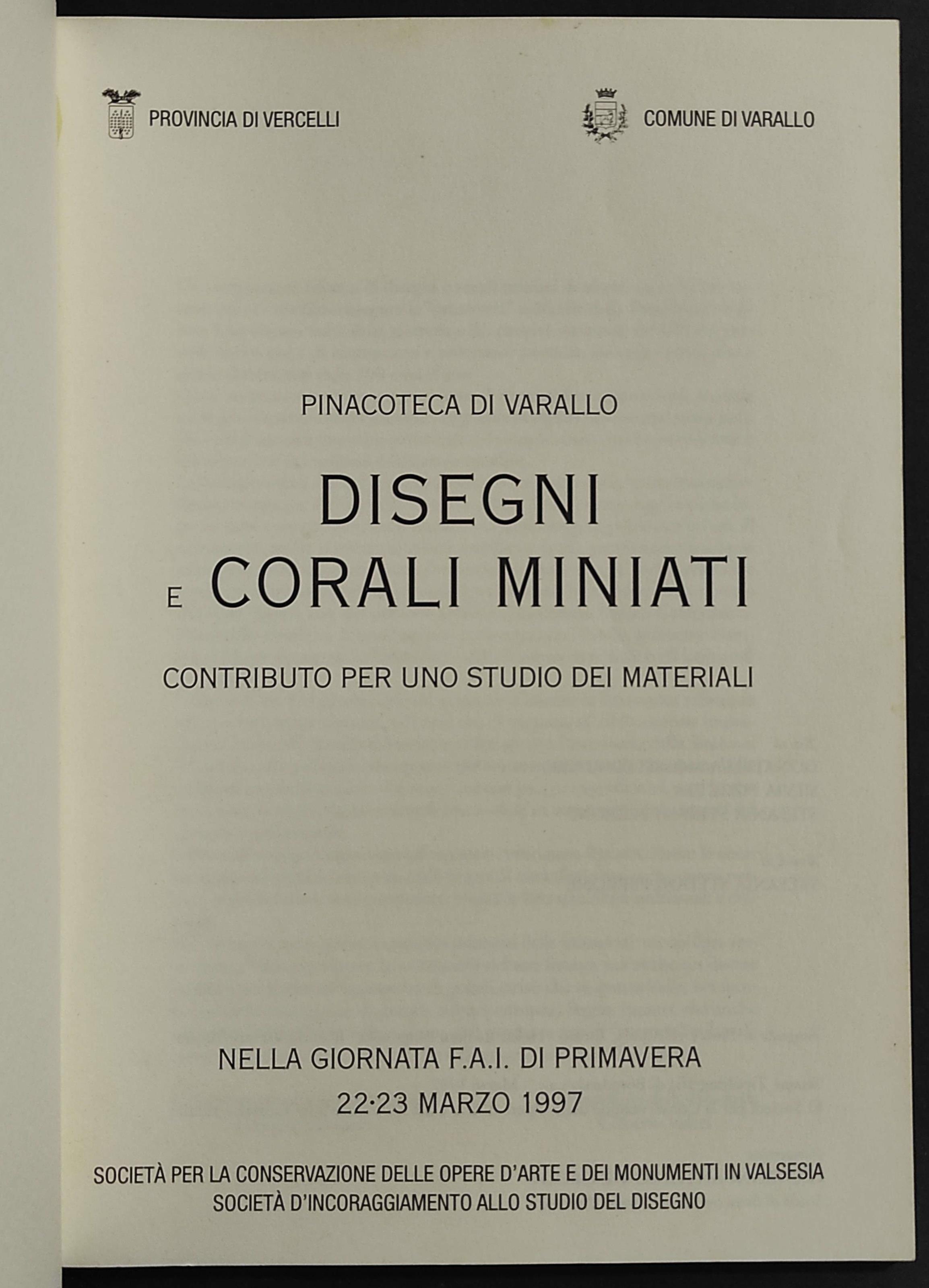 Disegni e Corali Miniati