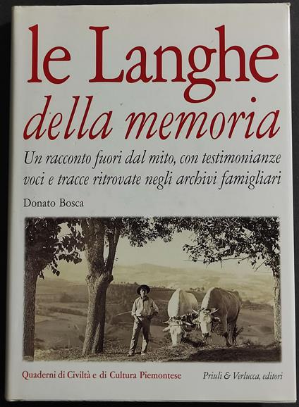 Le Langhe della Memoria - Donato Bosca - copertina