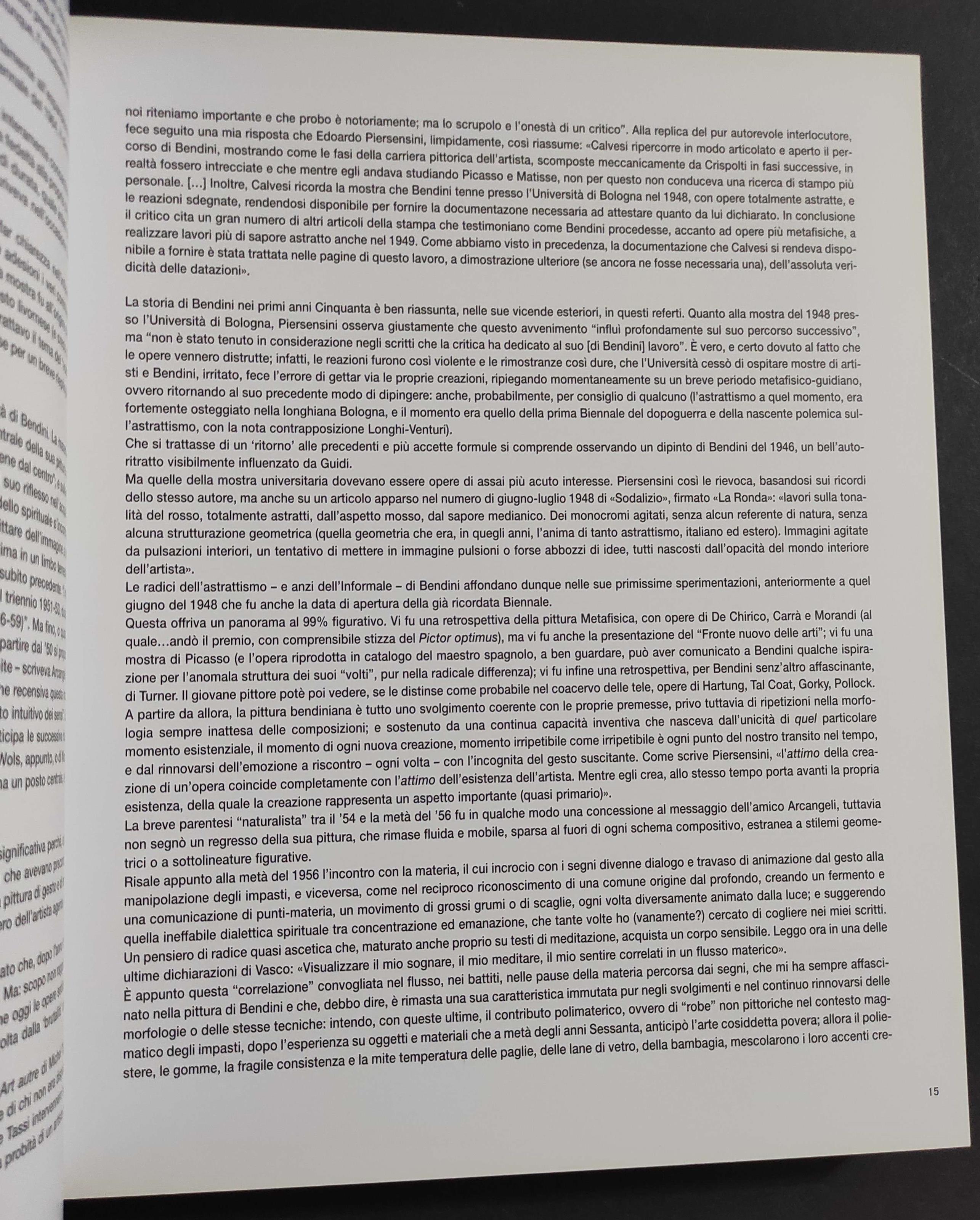 Vasco Bendini Opere 1950-2006