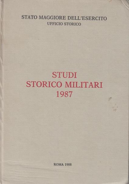 Memorie storiche militari 1987 - copertina