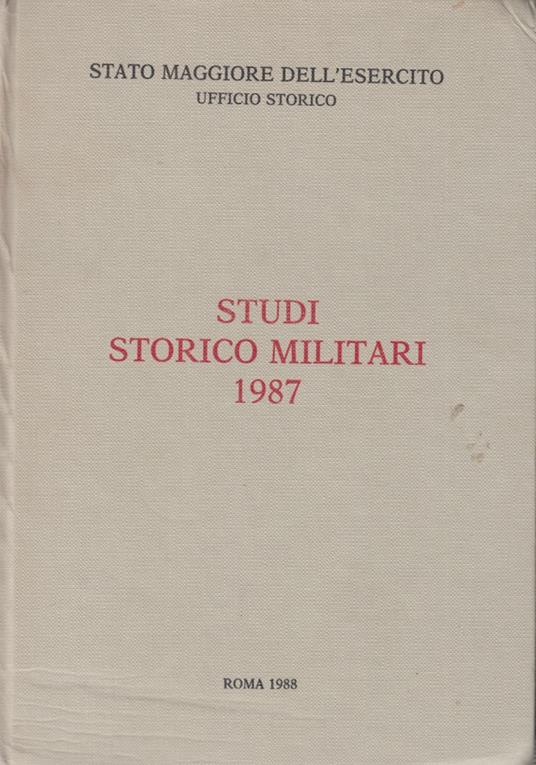Memorie storiche militari 1987 - copertina
