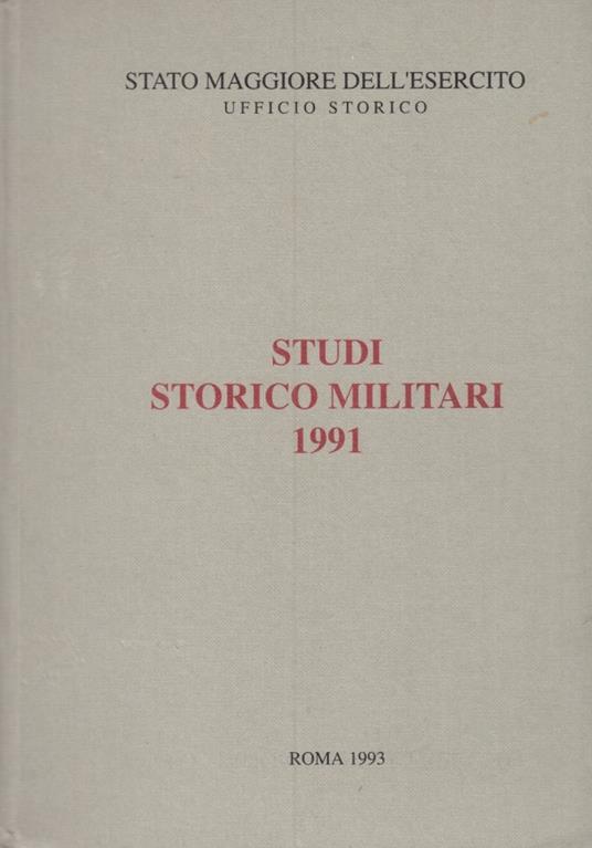 Memorie storiche militari 1991 - copertina