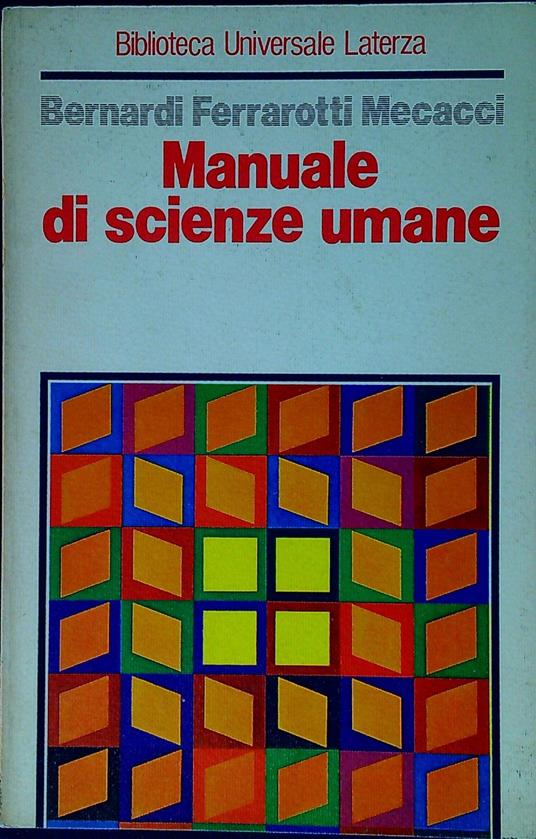 Manuale di scienze umane - copertina