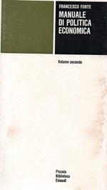 Manuale di politica economica volume secondo