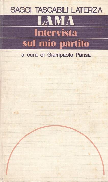 Intervista sul mio partito - copertina
