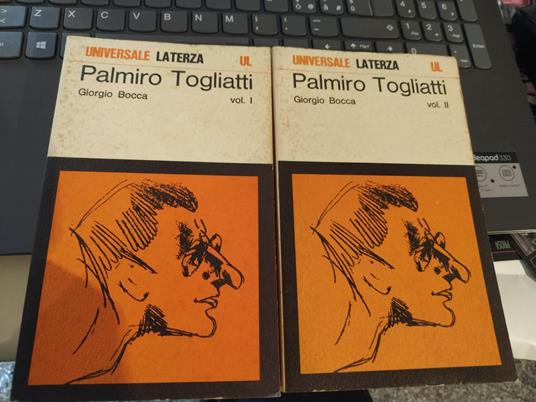 Palmiro Togliatti volumi I e II - Giorgio Bocca - copertina