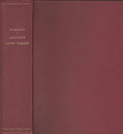 Lexicon Latino - Italicum - copertina