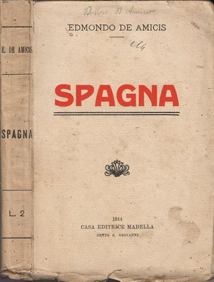 Spagna - Edmondo De Amicis - copertina