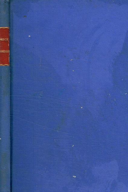 Elements d'algebre - copertina